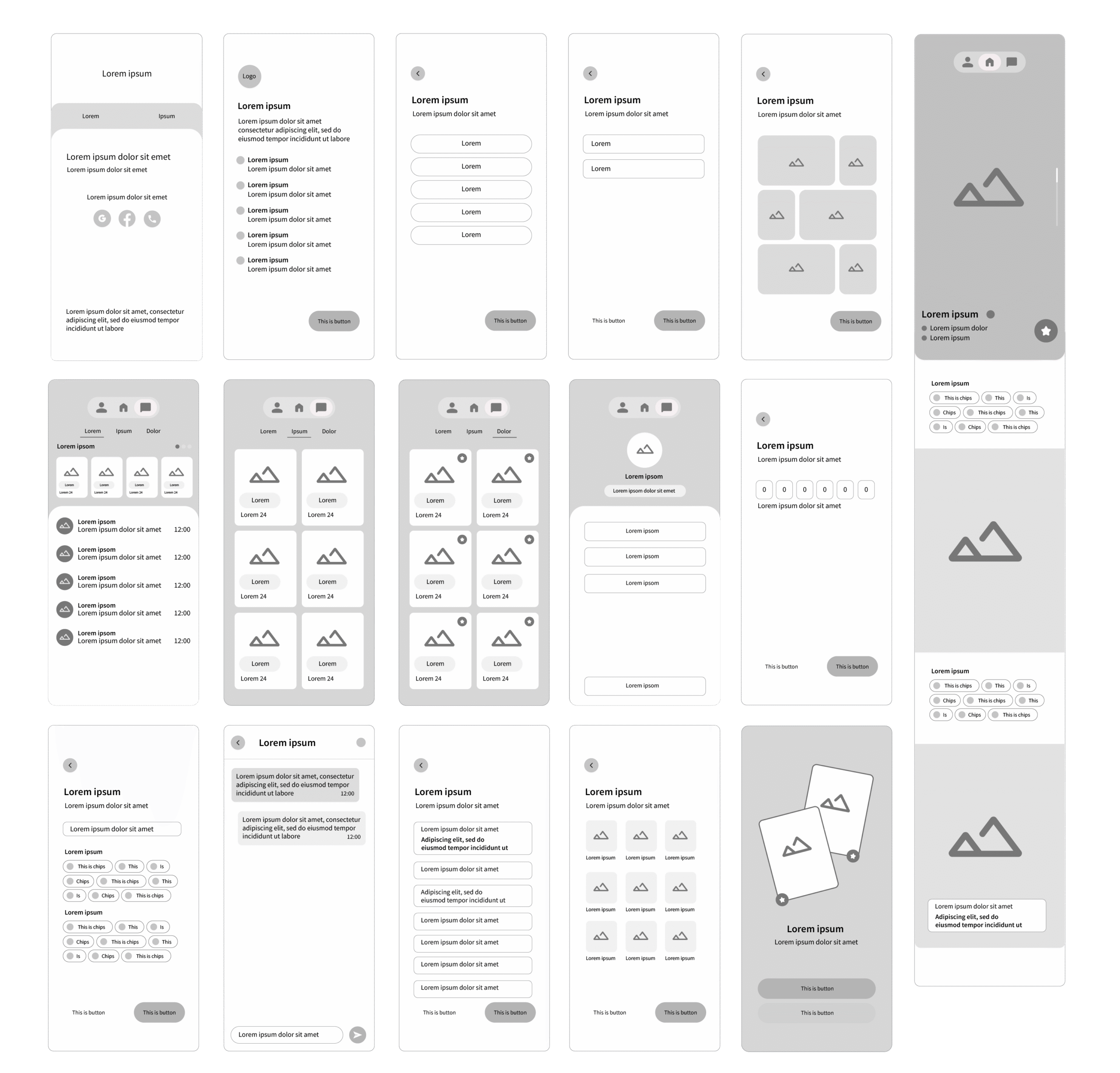 app screens pencil sketch -03